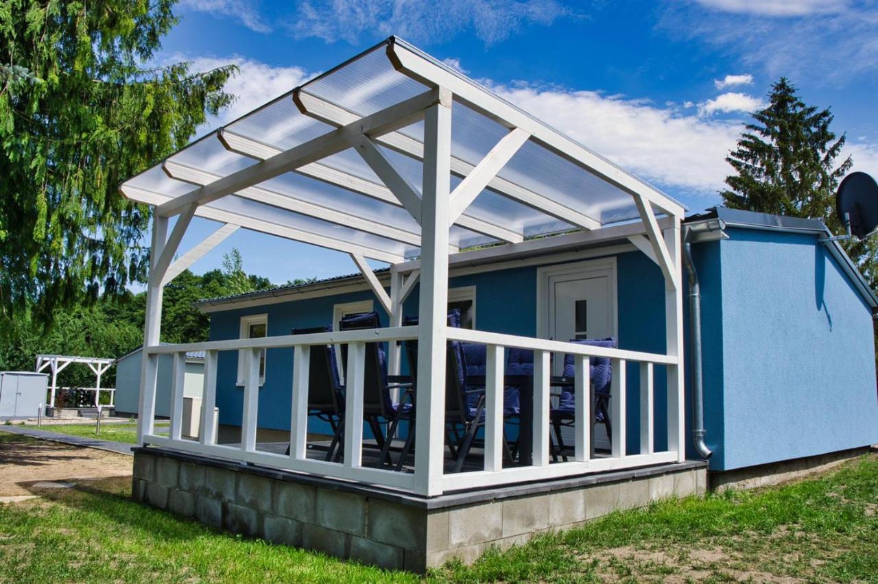 gemütliches Ferienhaus am See I überdachte Terrasse I 2 SZ I Strand fussläufig Joachimsthal Exterior foto